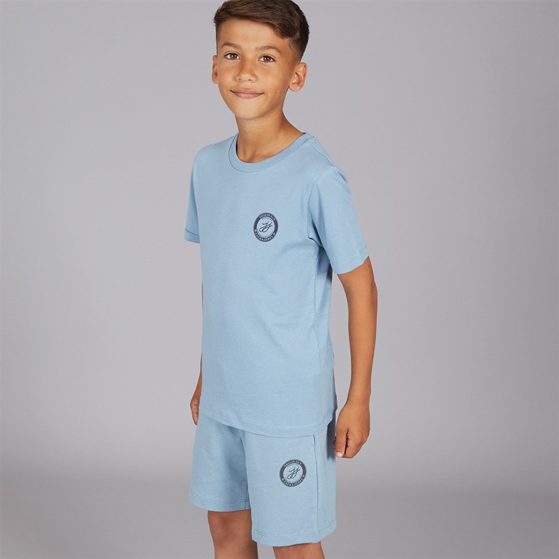 JACK & JONES Boys Theo T-Shirt And Shorts Set Mountain Spring
