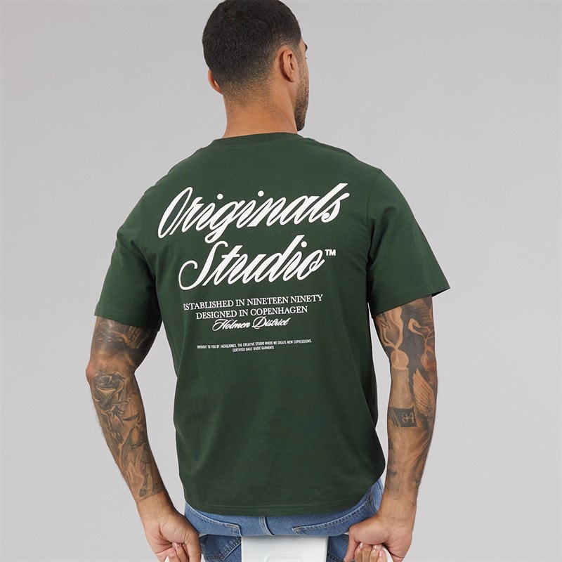 JACK & JONES Mens Norrebro T-Shirt Sycamore
