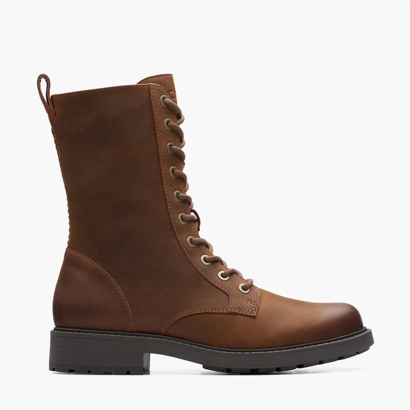 Clarks Womens Orinoco 2 Style Boots Brown Snuff