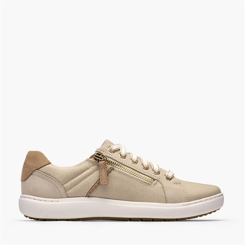 Clarks Womens Nalle Zen Trainers Cream