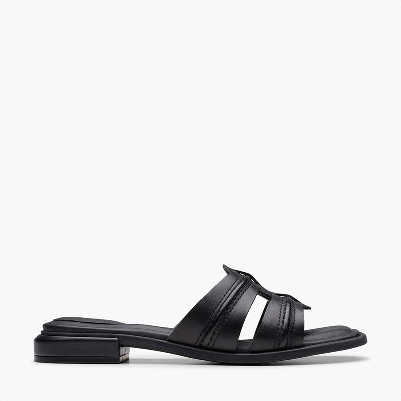 Clarks Womens Ariany Sandals Black Leather