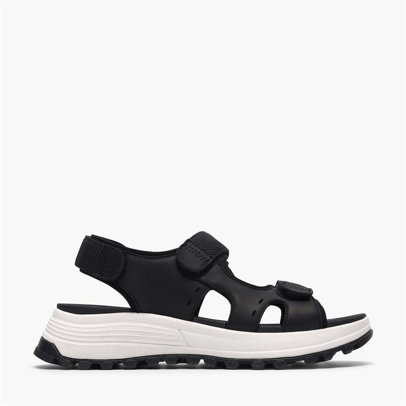 Clarks Womens ATL Trek Surf Sandals Black Leather