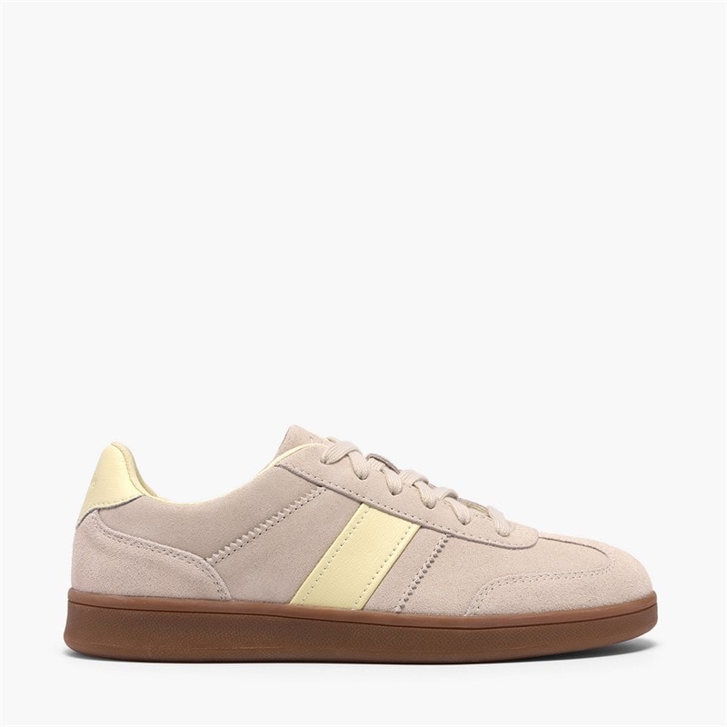 Clarks Womens Seco Speed Trainers Sand Combi