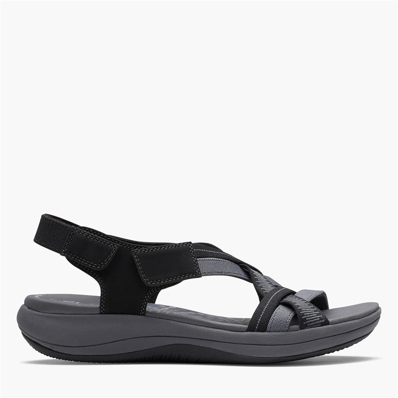Clarks Womens Mira Ivy Sandals Black