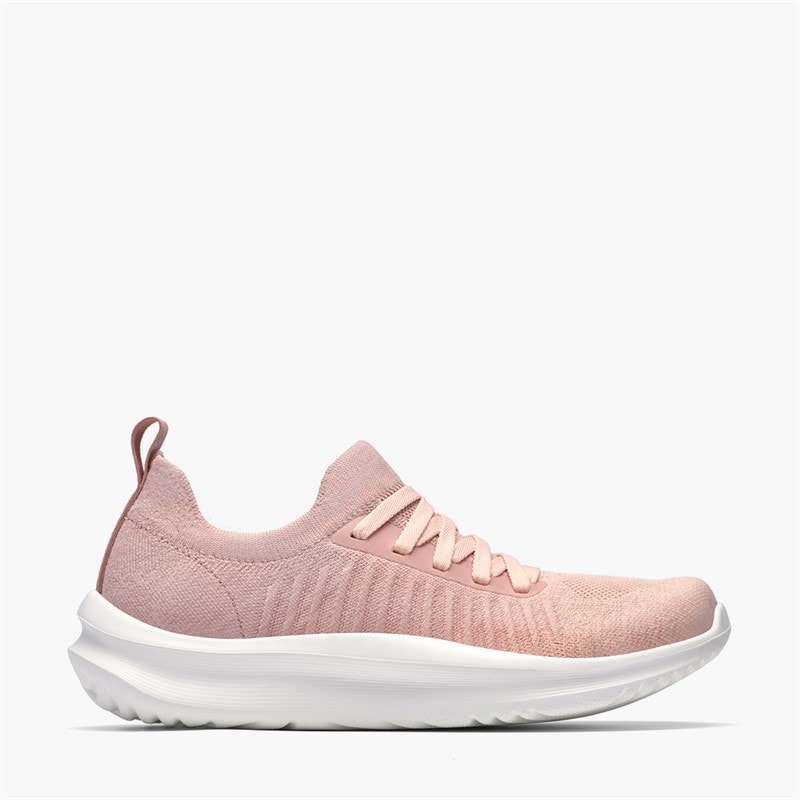 Clarks Womens Solevana Trainers Dusty Pink