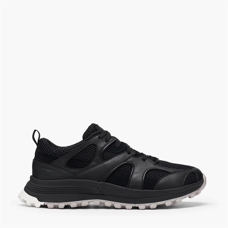 Clarks Womens ATL Trek Mesh Waterproof Trainers Black Combi