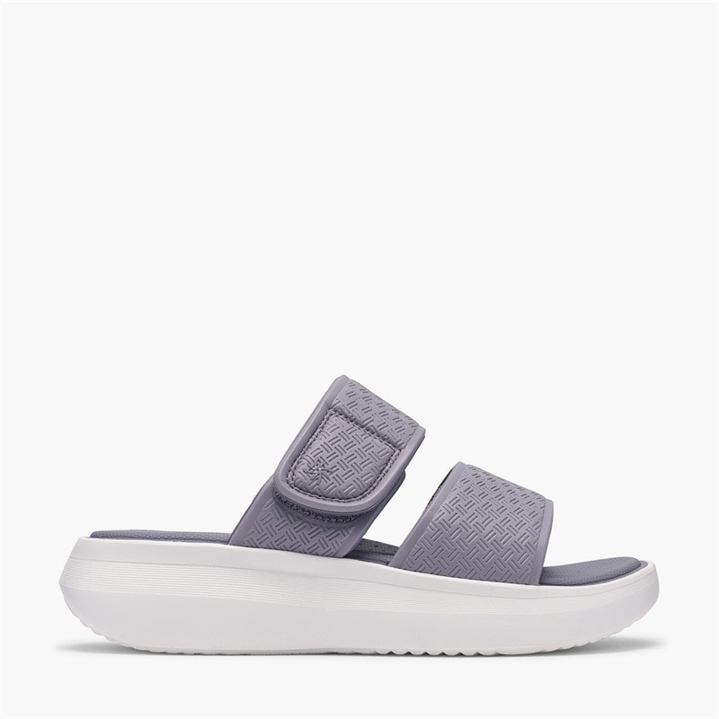 Clarks Womens Solevana Star 2 Sandals Purple Grey