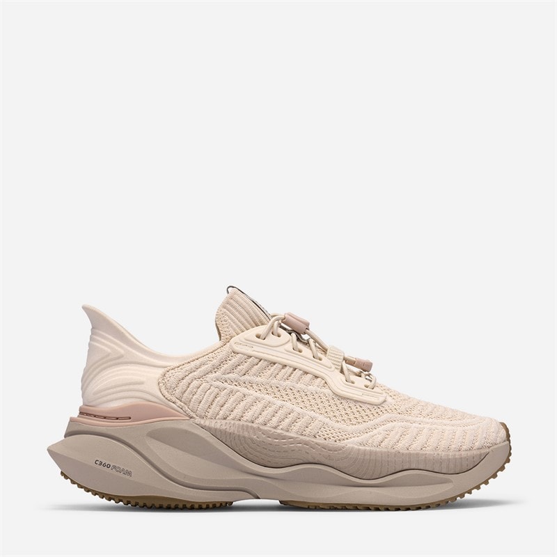 Clarks Womens Pace Rise Trainers Light Sand