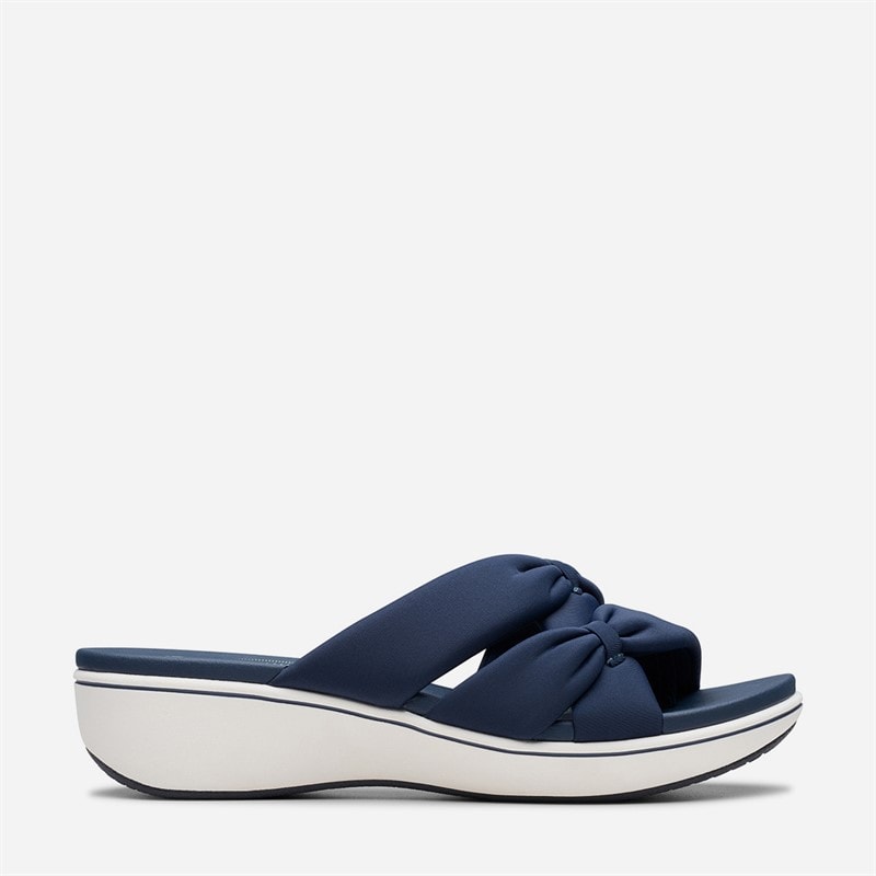 Clarks Womens Brinkley Rae Ava Sandals Navy