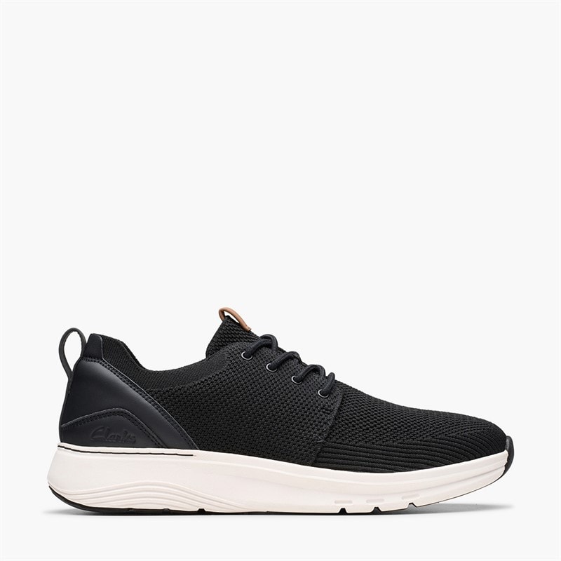 Clarks Mens Motion Trek Trainers Mx Black