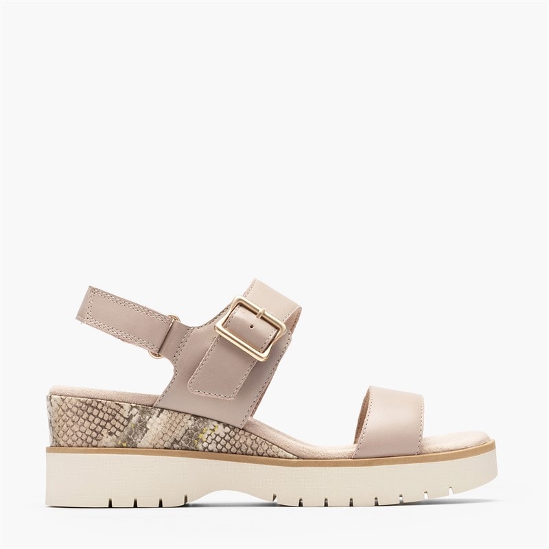 Clarks Womens Diaz Rose Sandals Sand Combi