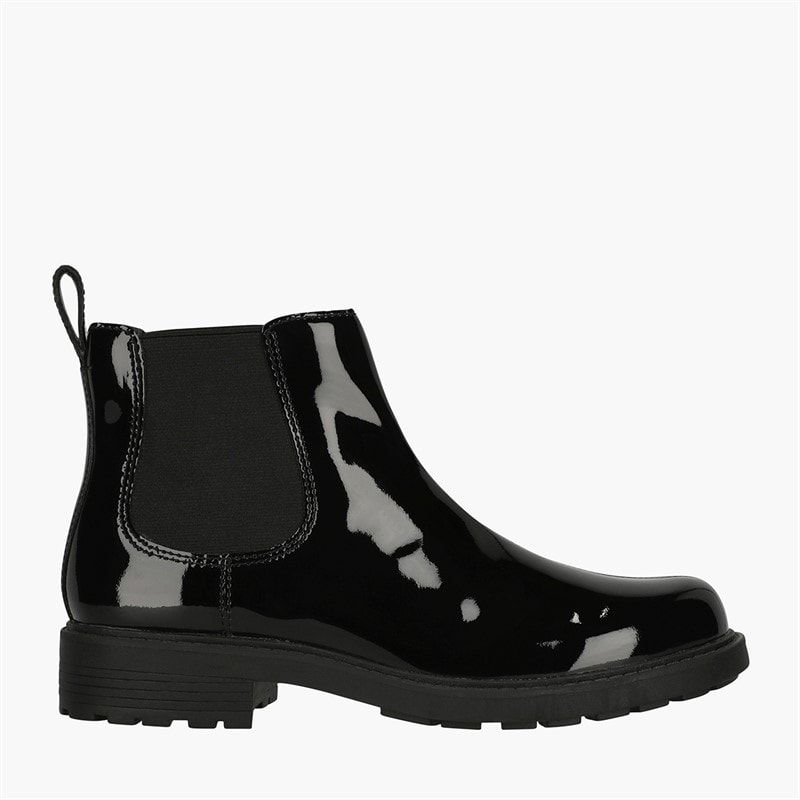 Clarks Womens Premium Orinoco 2 Lane D Boots Black Pat