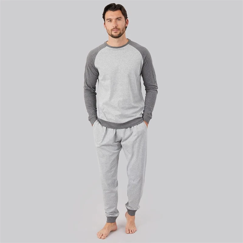 Kangaroo Poo Mens Loungewear Set Charcoal Mix
