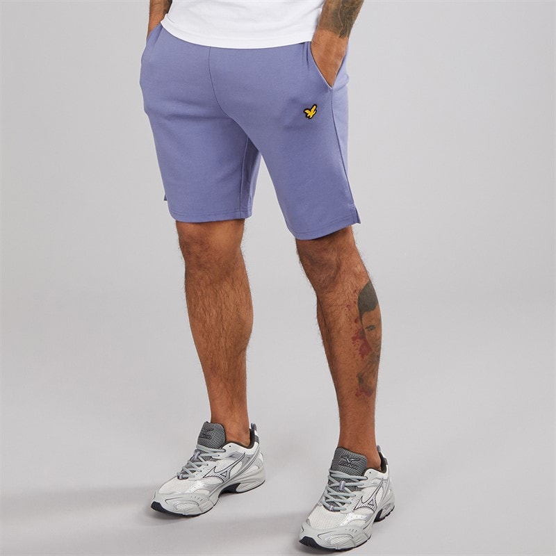 Lyle And Scott Vintage Mens Fly Fleece Shorts X656 Explorer Blue