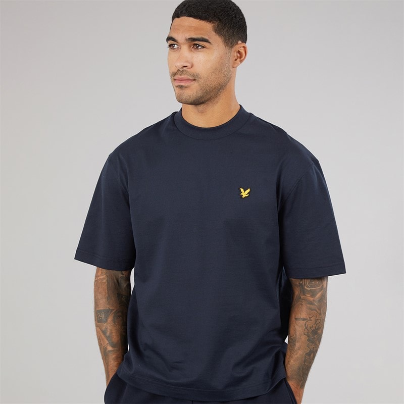 Lyle And Scott Vintage Mens Oversized 1874 T-Shirt Dark Navy