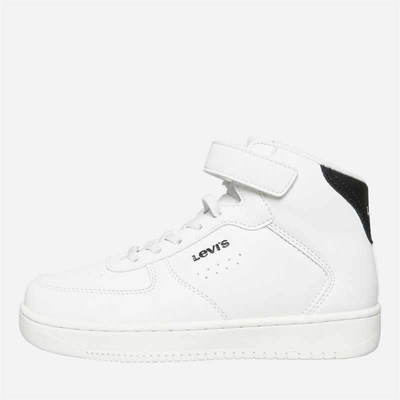 Levi's Kids New Union Hi-Top Sneakers White Black 0062
