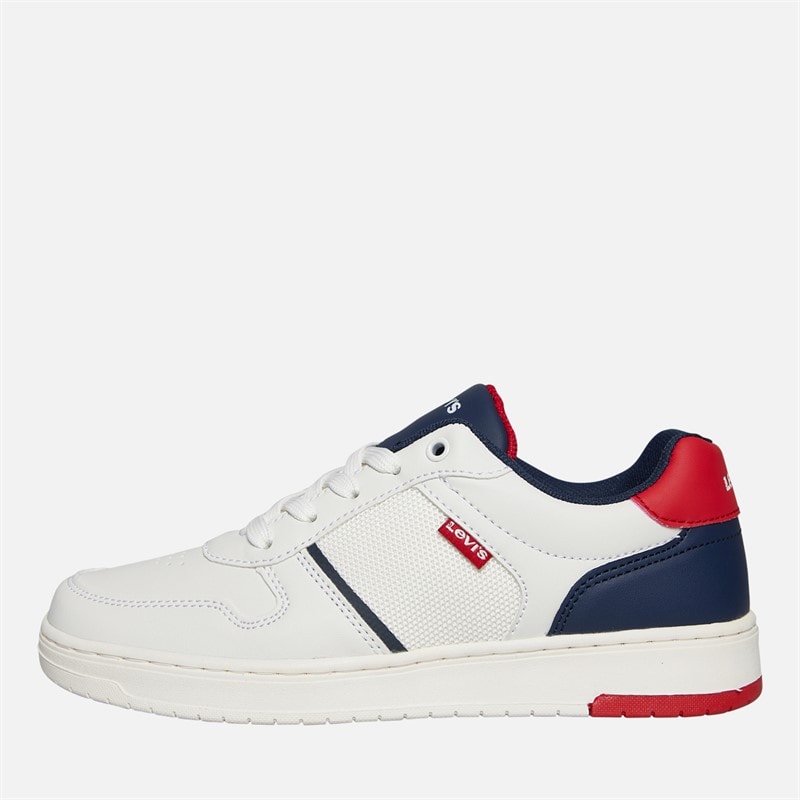 Levi's Junior Kickser Sneakers Off White/Navy 3130 Off White Navy 3130