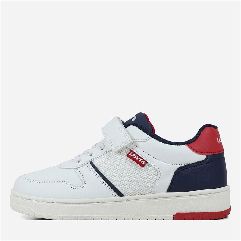 Levi's Kids Kickser Sneakers Off White Navy 3130