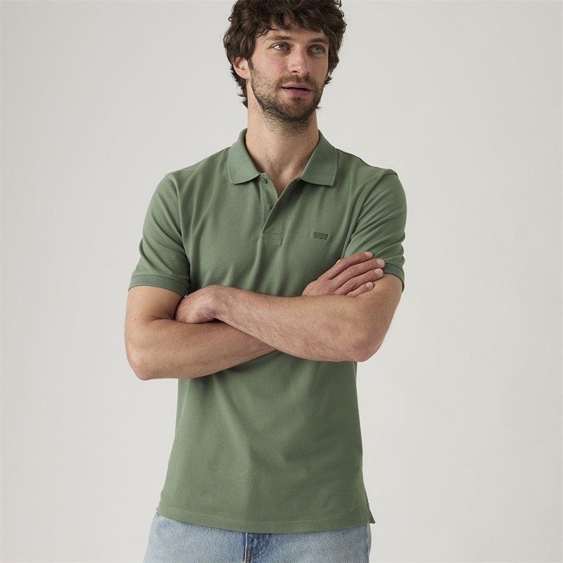Levi's Mens Slim Housemark Polo Shirt Laurel Wreath