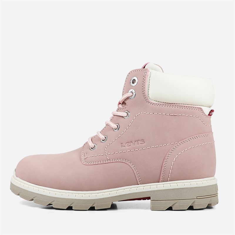 Levi's Junior Girls Forrest Nova Boots Pink/Ecru 4649