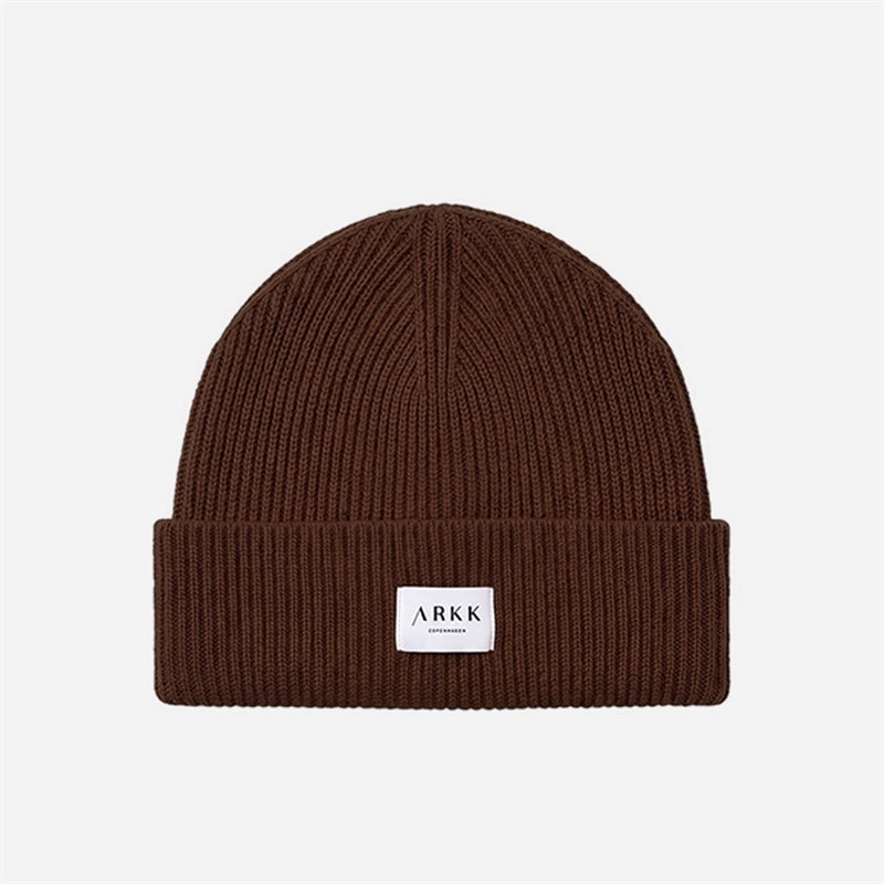 ARKK Copenhagen Signature Cuffed Beanie Chocolate