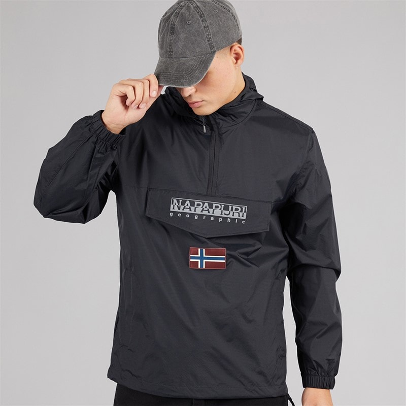 Napapijri Mens Arper Lite Anorak Black