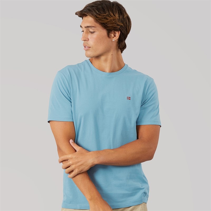Napapijri Mens Salis T-Shirt Faded Denim