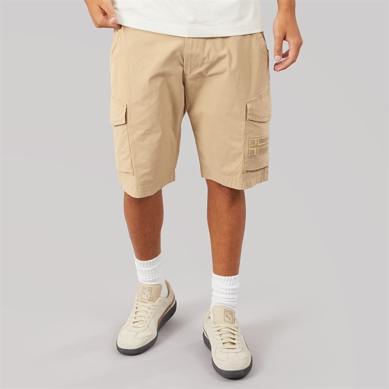 Napapijri Mens Horton Cargo Shorts Tannin