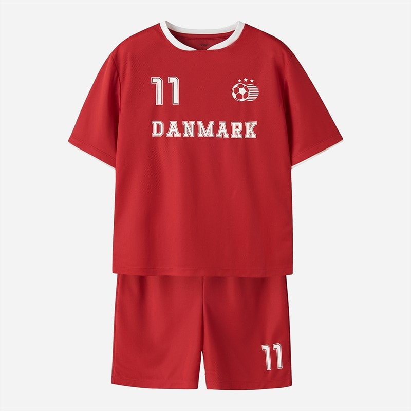 Name It Kids Denmark World Cup Football Kit Set True Red Denmark