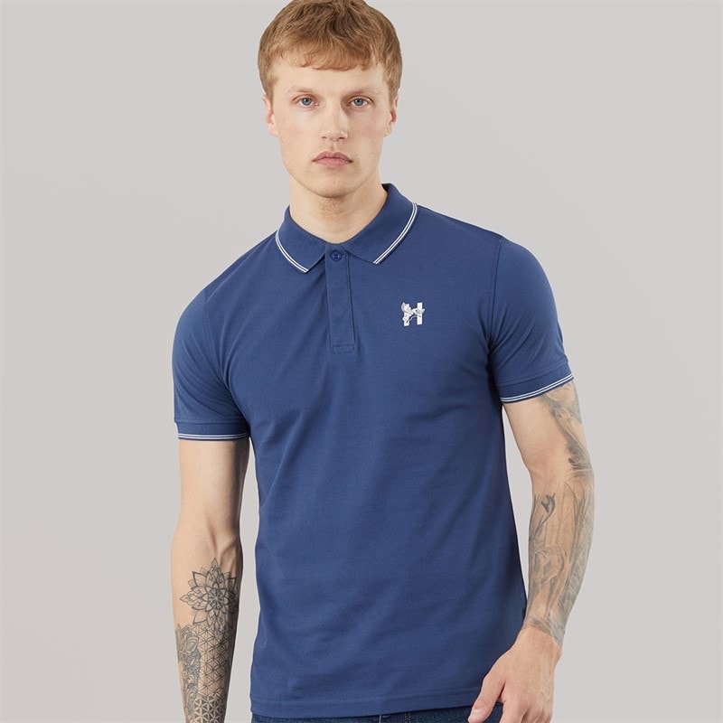 Henleys Mens Moorehen Polo Shirt Navy
