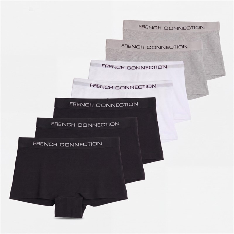 French Connection Womens Seven Pack Shorty Briefs Multi 1