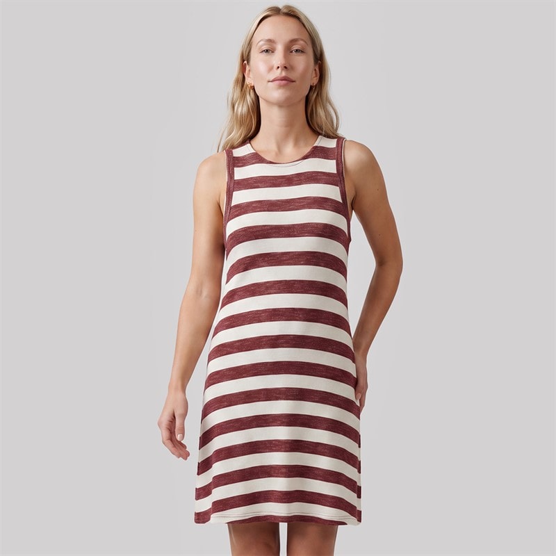 Only Womens Edea Short Sleeve Dress Ruby Wine