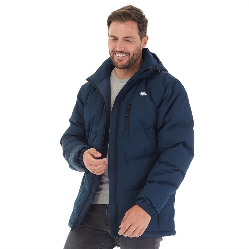 Trespass Mens Farsley Waterproof Padded Jacket Navy