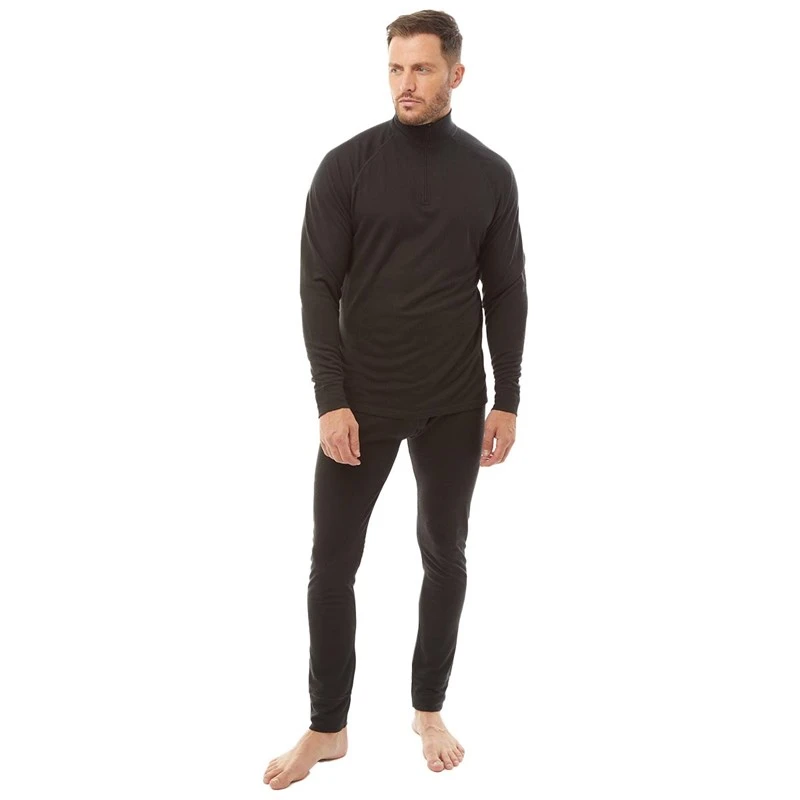 Trespass Mens Unite 360 Thermal Baselayer Set Black