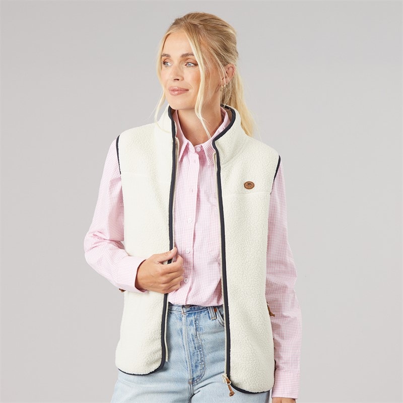 Trespass Womens Pleasance Full Zip Fleece Gilet Ghost