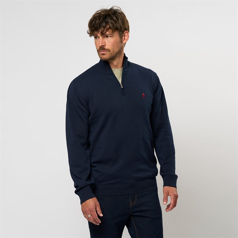 MCS Mens Eli Knit Jumper Dark Sapphire