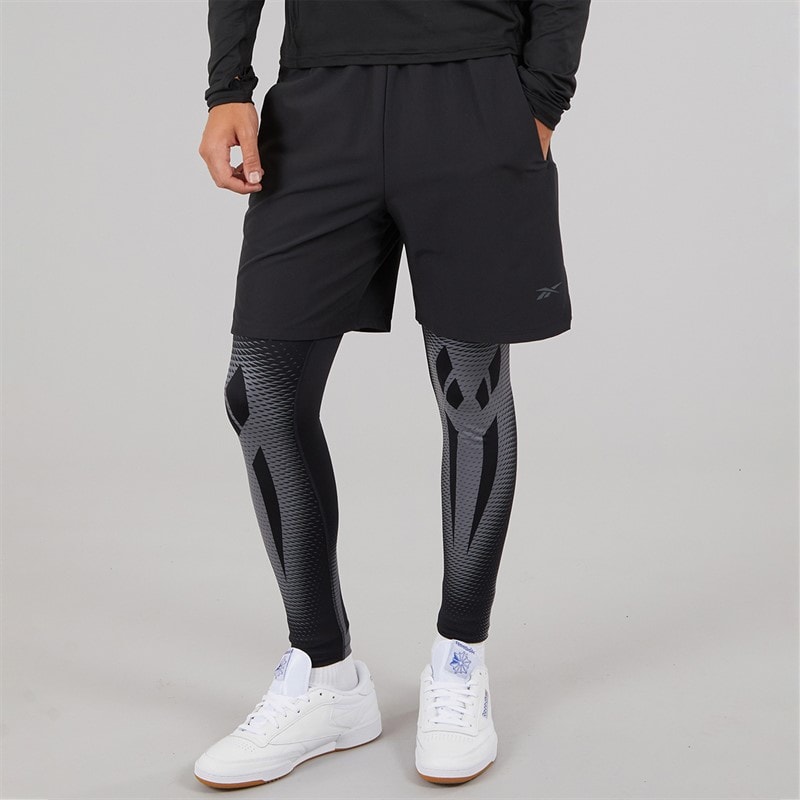 Reebok Mens Energy Return System Performance Tights Black/Grey