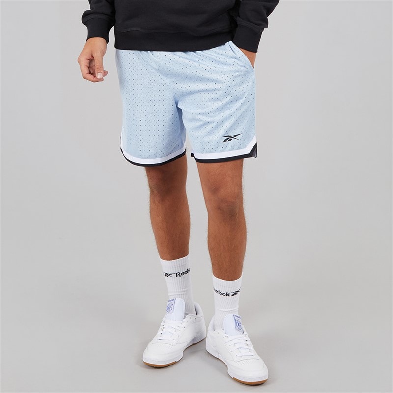 Reebok Mens Reebok Basketball 7 Inch Transition Shorts Y2K Blue
