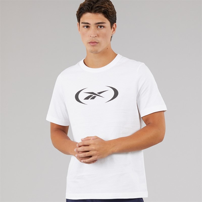 Reebok Mens Basketball T-Shirt White