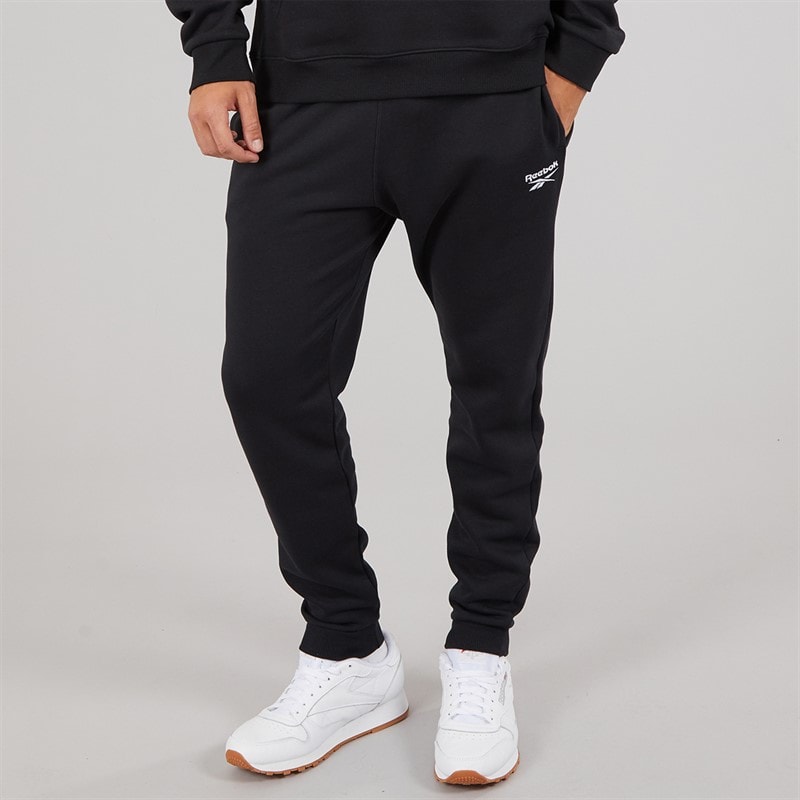 Reebok Mens Reebok Identity Small Logo Fleece Joggers Black