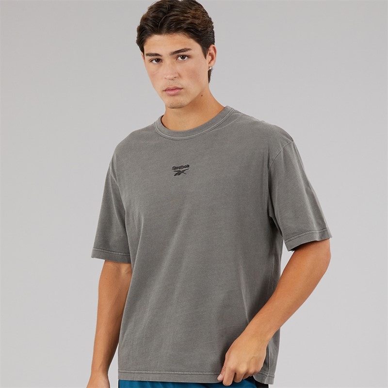 Reebok Mens Identity Washed T-Shirt Black