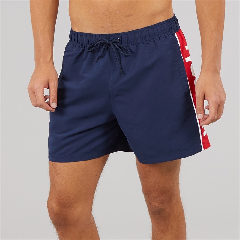 Reebok Mens Reuben Swim Shorts Navy/Red