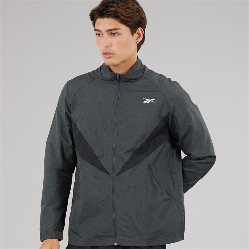 Reebok Mens Basketball Track Top Grey 6