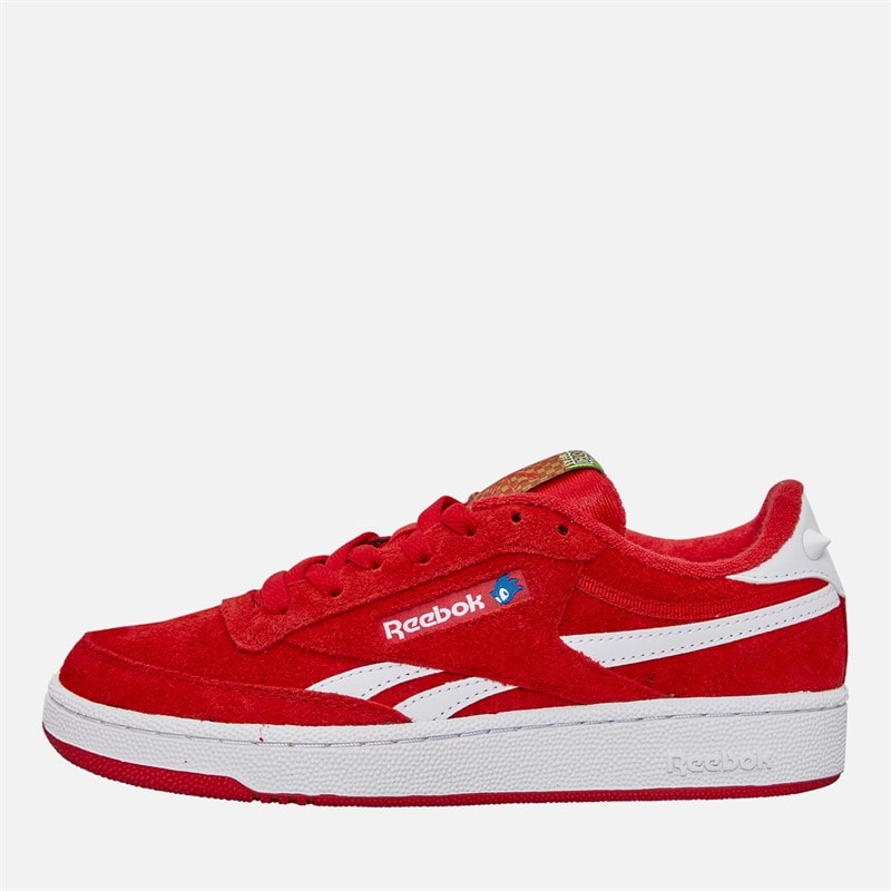 Reebok X Sonic The Hedgehog 3 Club C Revenge 'Knuckles' Trainers Red/White/Red