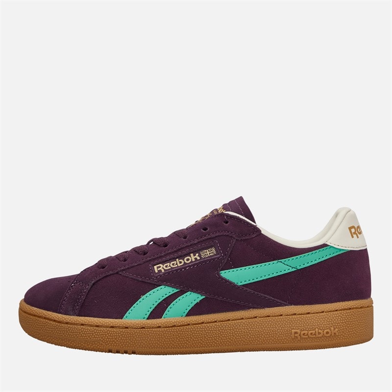 Reebok Club C Grounds UK Trainers Midnight Plum/Unleshed Green/Black