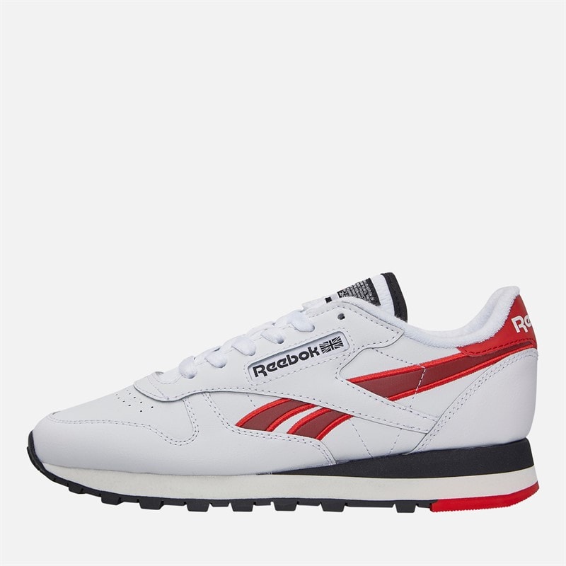 Reebok Classic Leather Trainers White/Vector Red/Black