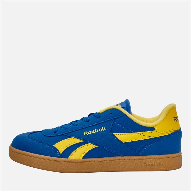 Reebok Junior Smash Edge Trainers Optimum Blue/Golden Haze/Gum