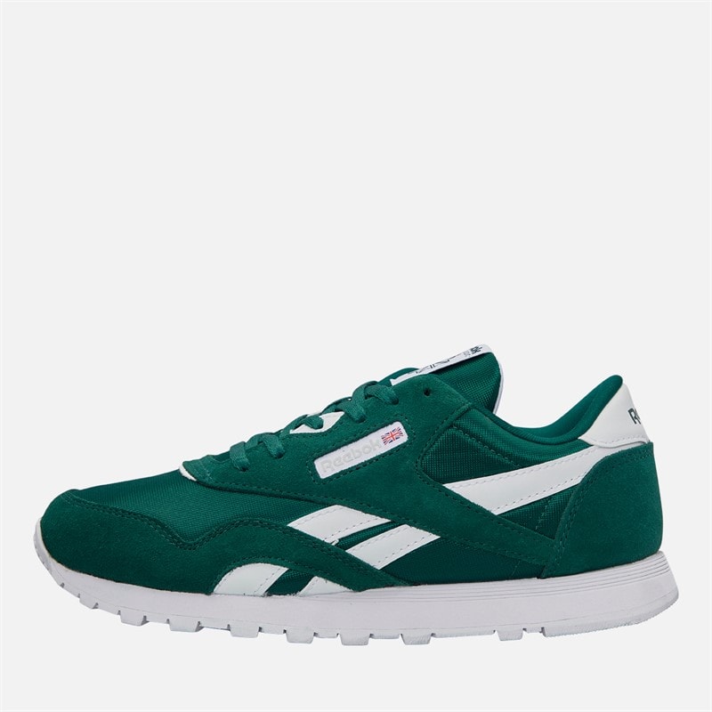 Reebok Junior Classic Nylon Trainers Metal Green/White/Metal Green Metalgreen/White/Metal Green