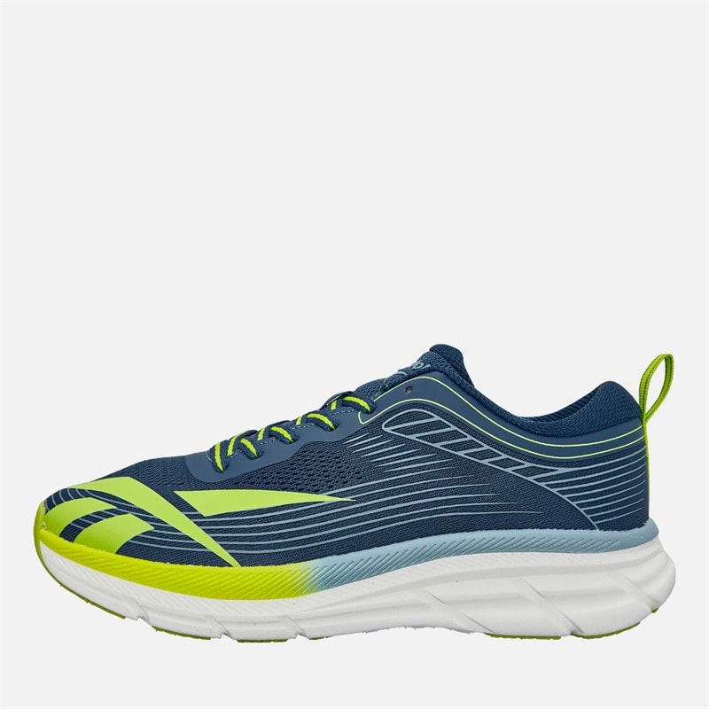 Reebok Junior Road Strider Neutral Running Shoes Athletic Blue/Warped Blue/Acid Yellow