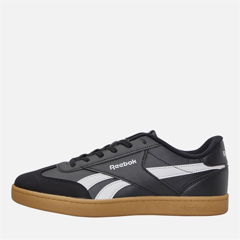 Reebok Junior Smash Edge Trainers Black/White/Gum